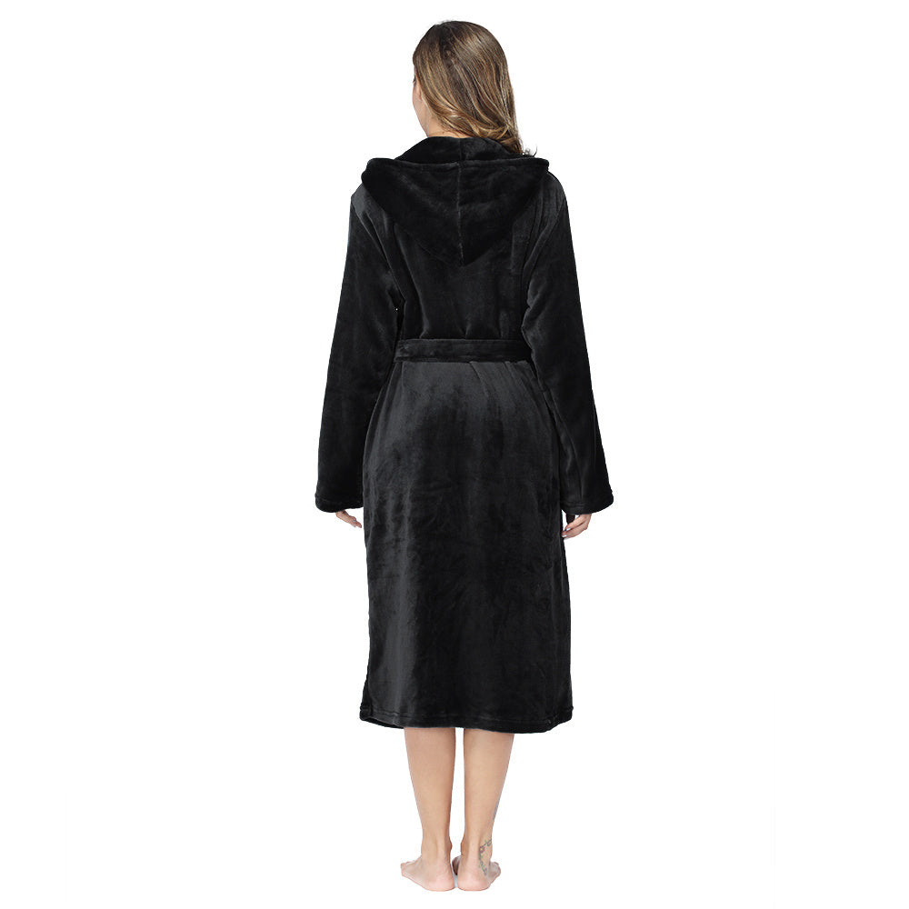 Long Robes Plush Fleece Nightgown