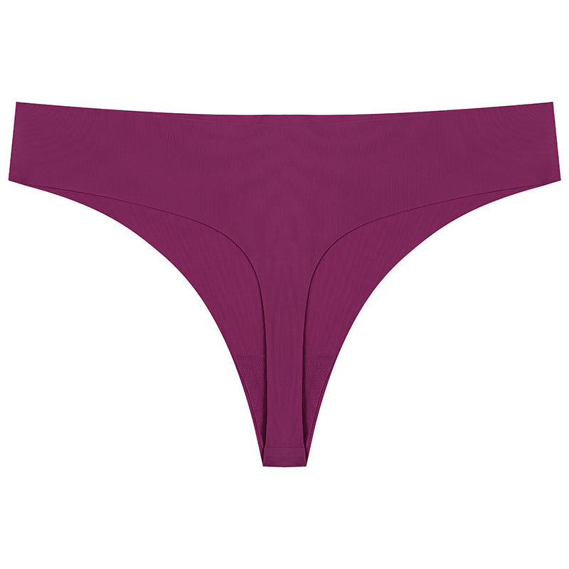 Purple thong on a white background