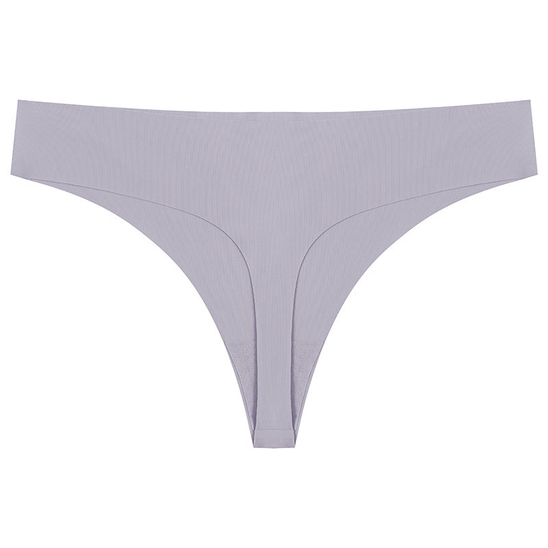 Light purple thong on a white background
