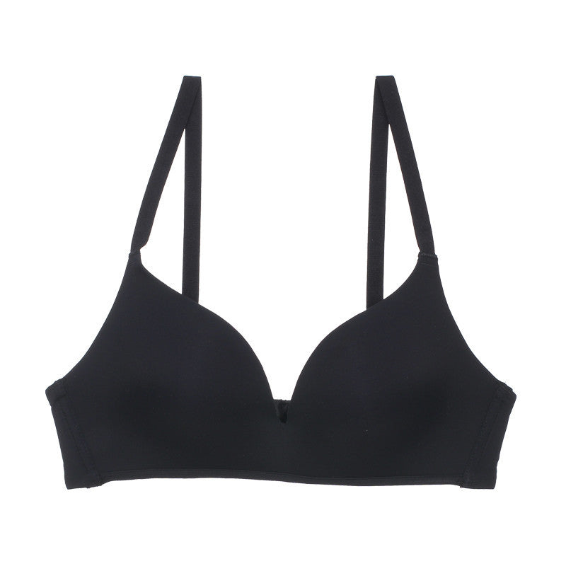 Black bra on a white background