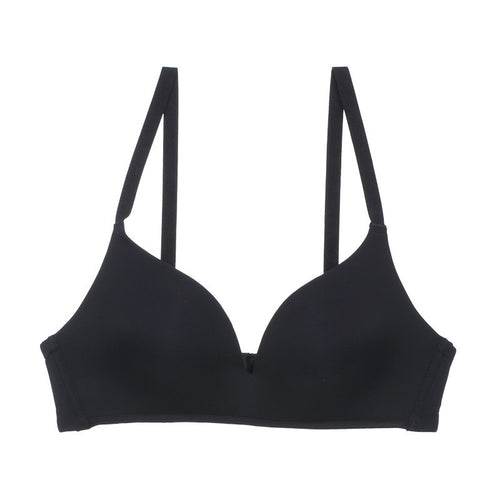 Black bra on a white background