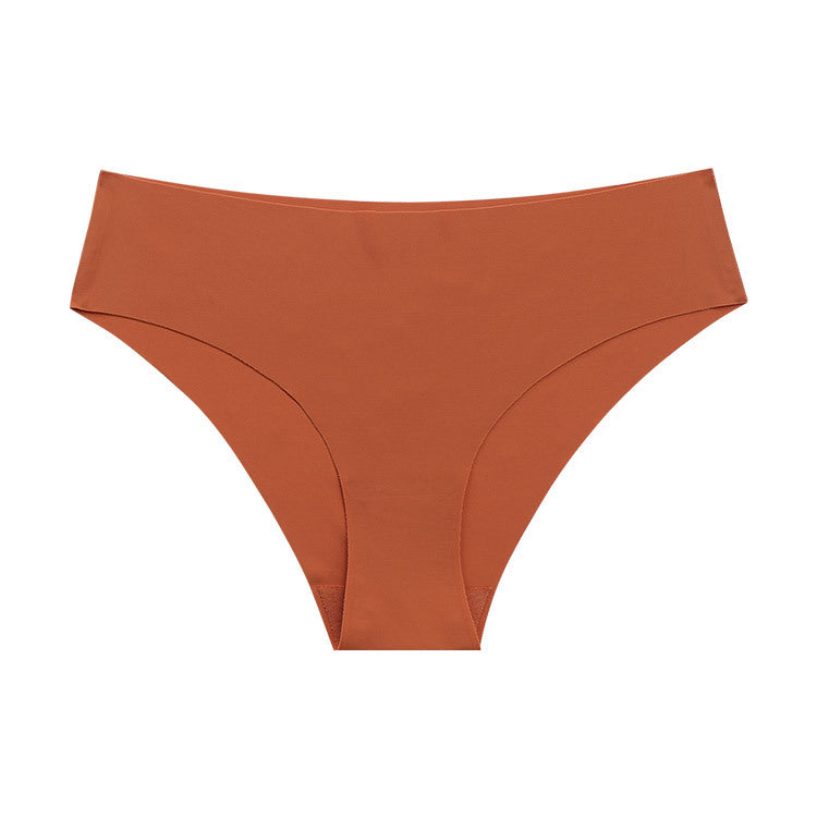 Brown bikini bottom on a white background