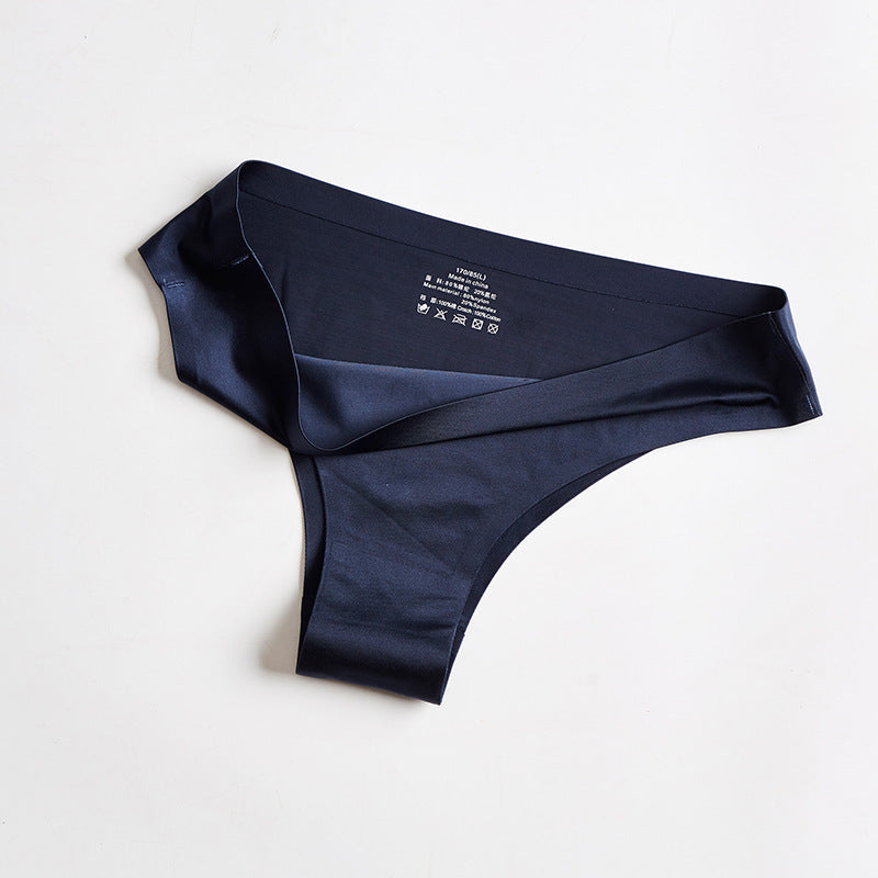 Navy blue men's underwear on a light gray background