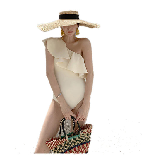 Large Ruffled One-Piece Swimsuit