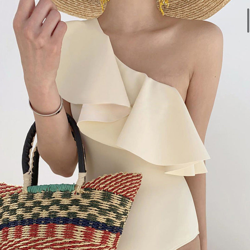 Large Ruffled One-Piece Swimsuit