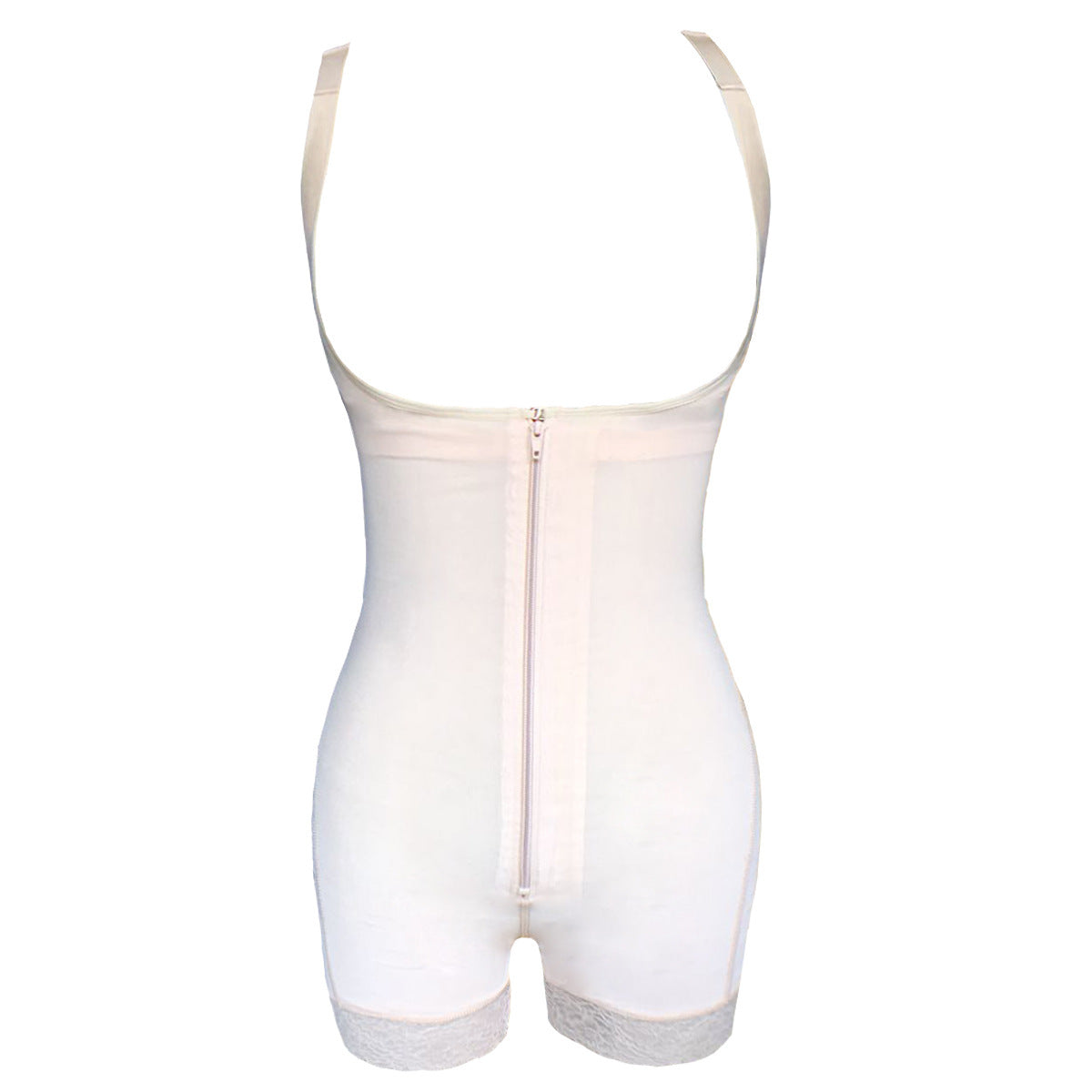 White shapewear bodysuit on a white background