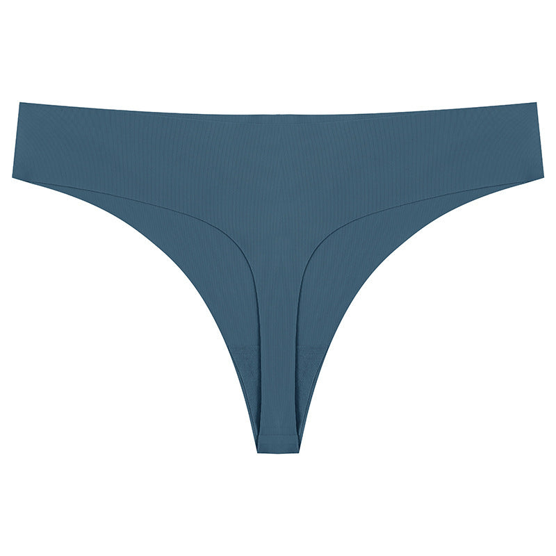 Blue thong on a white background