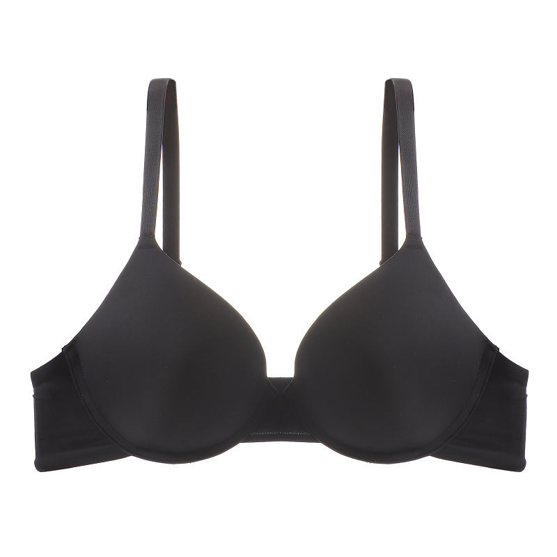 Black bra on a white background
