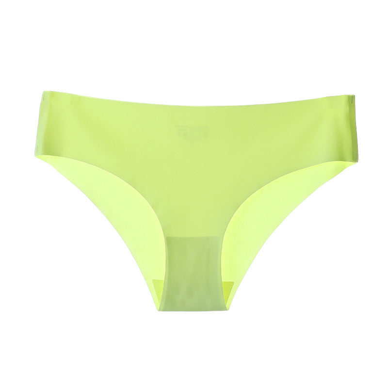 Neon green underwear on a white background