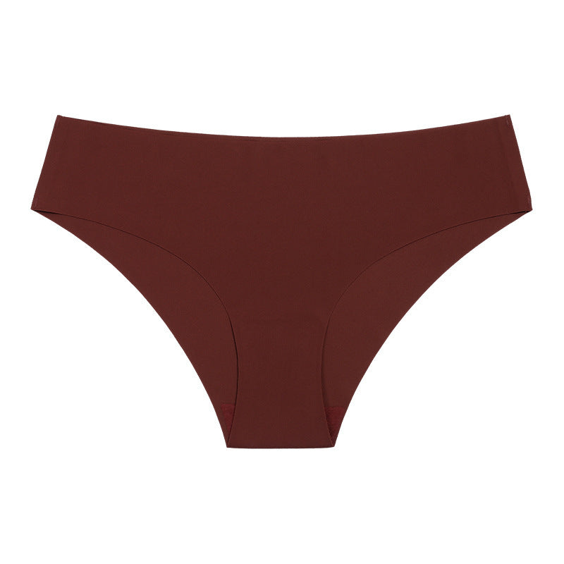 Maroon bikini bottom on a white background
