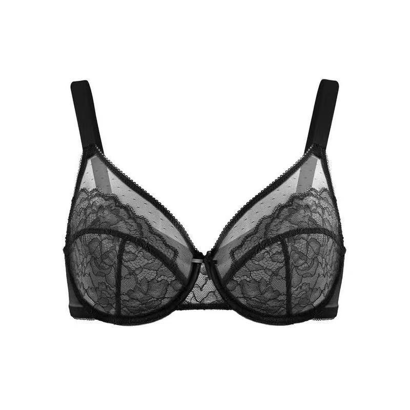 Plus Size Gauze Push Up Bra
