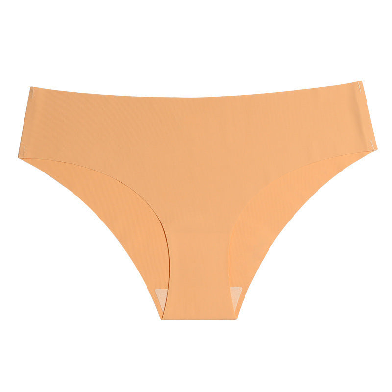Orange bikini bottom on a white background