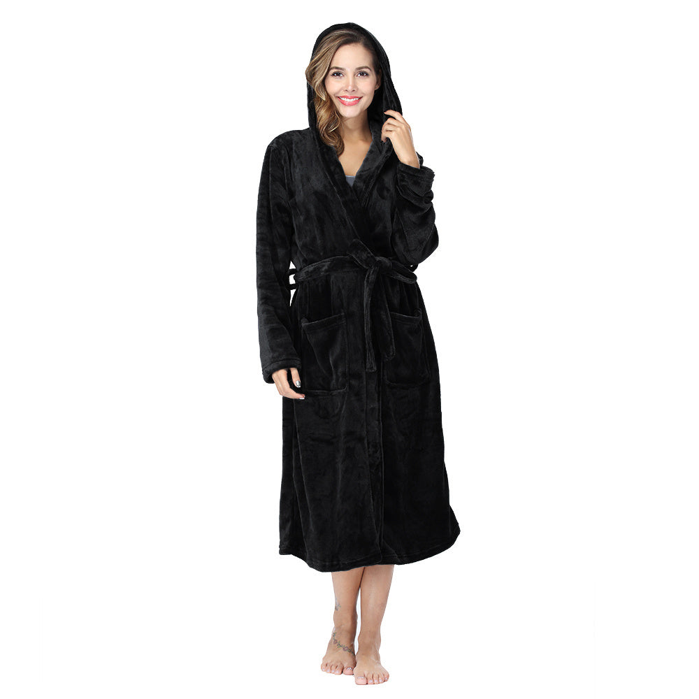 Long Robes Plush Fleece Nightgown