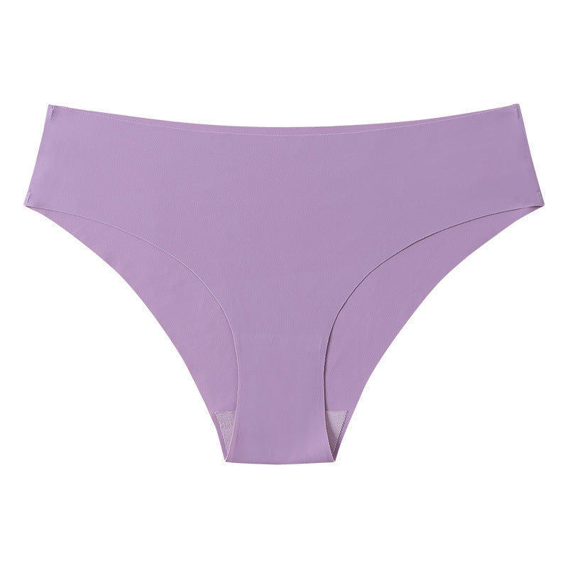 Purple women's underwear on a white background