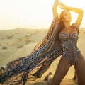 Leopard Print Casual Swimsuit