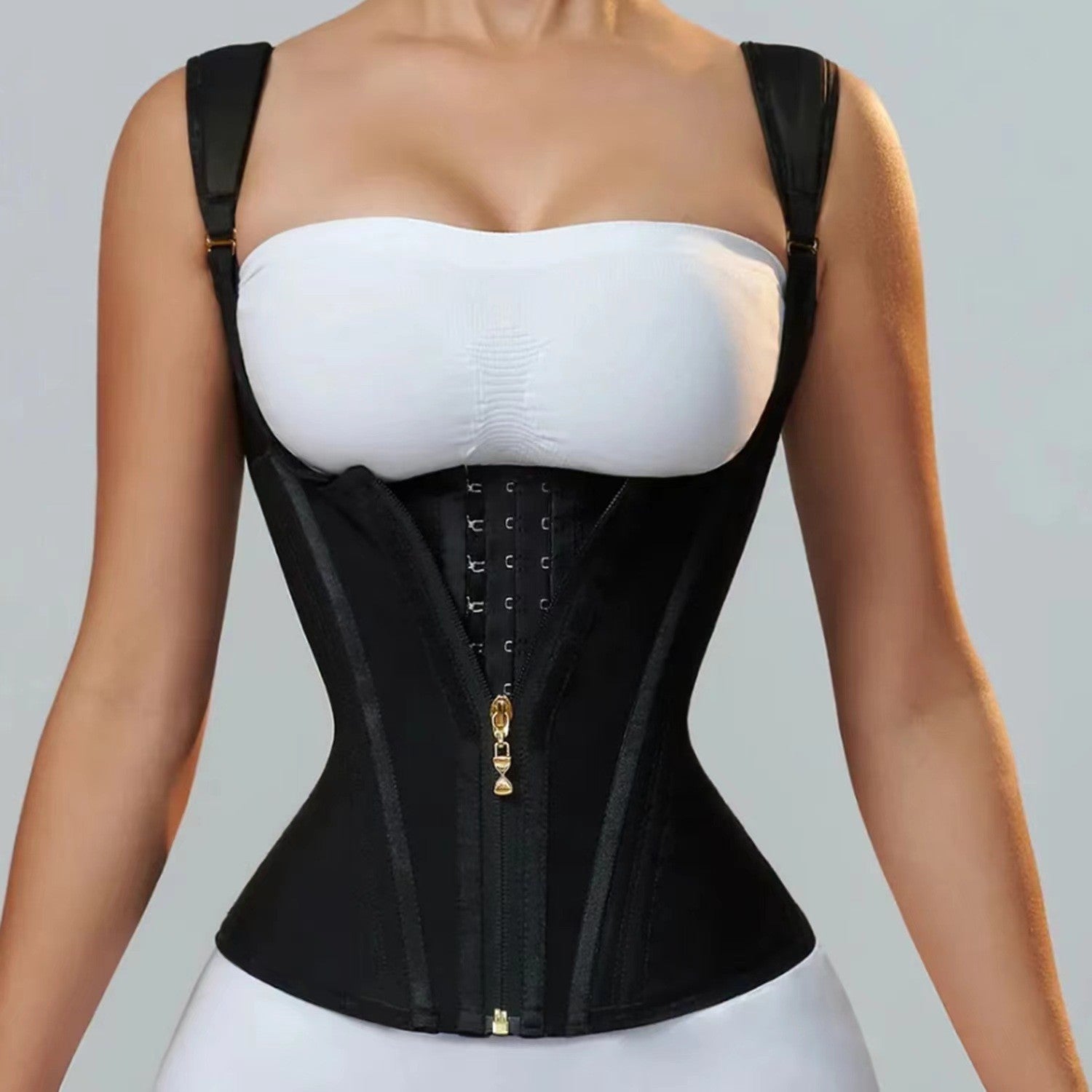 Zipper Vintage Body Shaping Top
