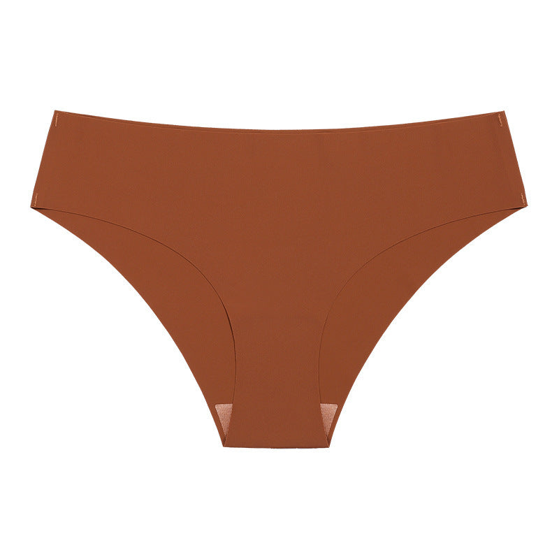 Brown women's underwear on a white background