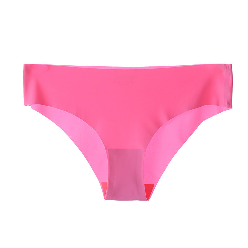 Pink bikini bottom on a white background