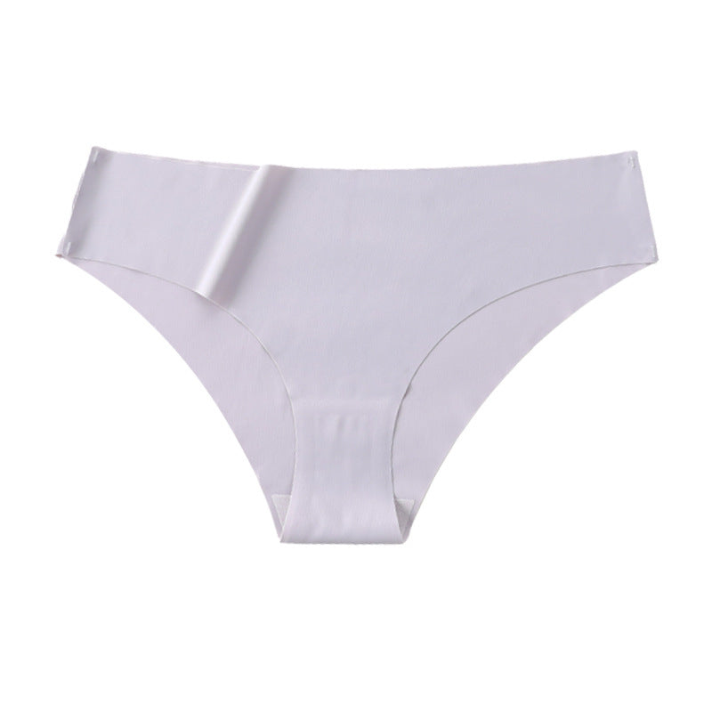 White women's underwear on a white background