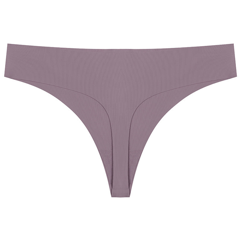 Purple thong on a white background