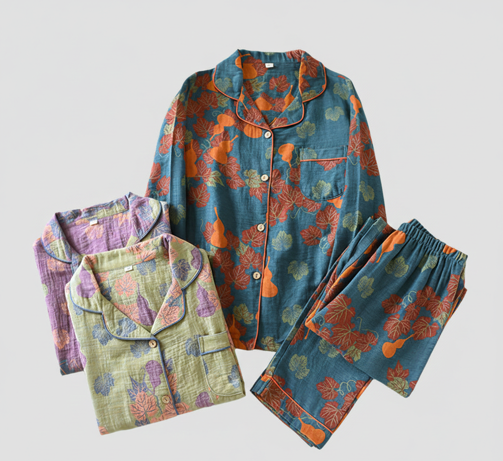 Floral Cotton Pajama Suit