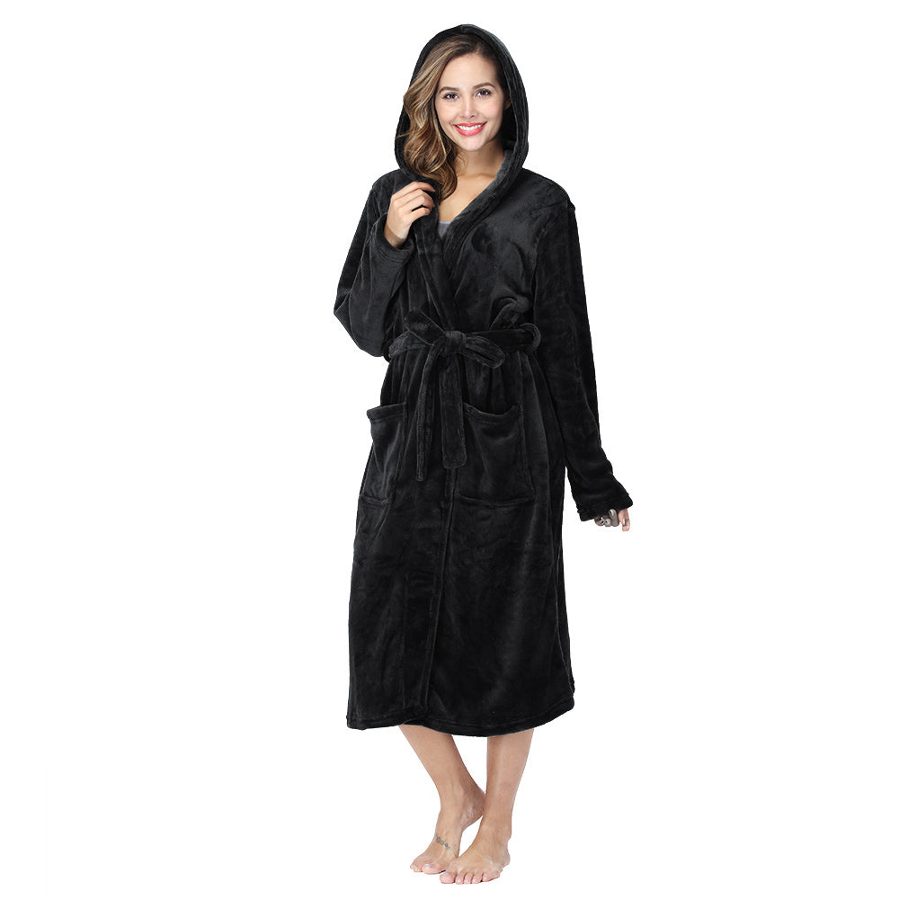 Long Robes Plush Fleece Nightgown