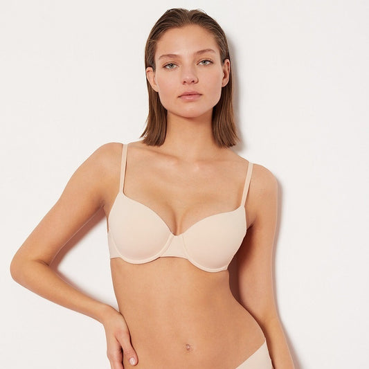 Glossy Push-up Large Bra