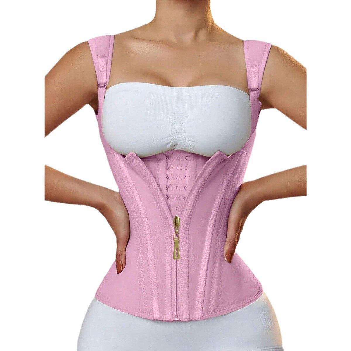 Zipper Vintage Body Shaping Top