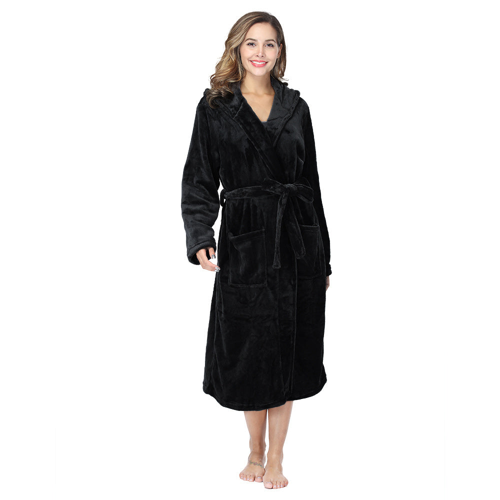 Long Robes Plush Fleece Nightgown