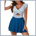 Casual Flounced One-piece Swimsuit