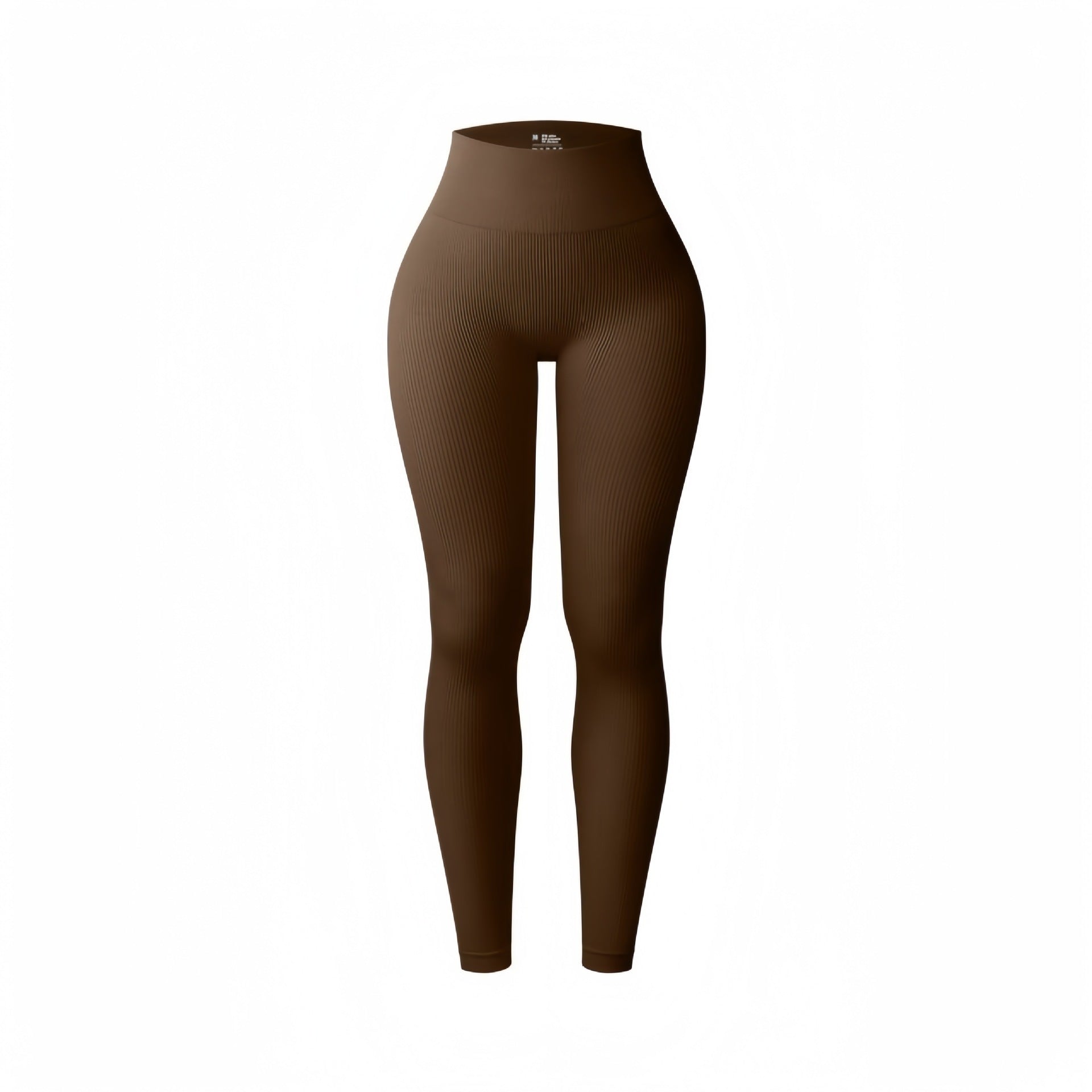 Brown leggings on a white background