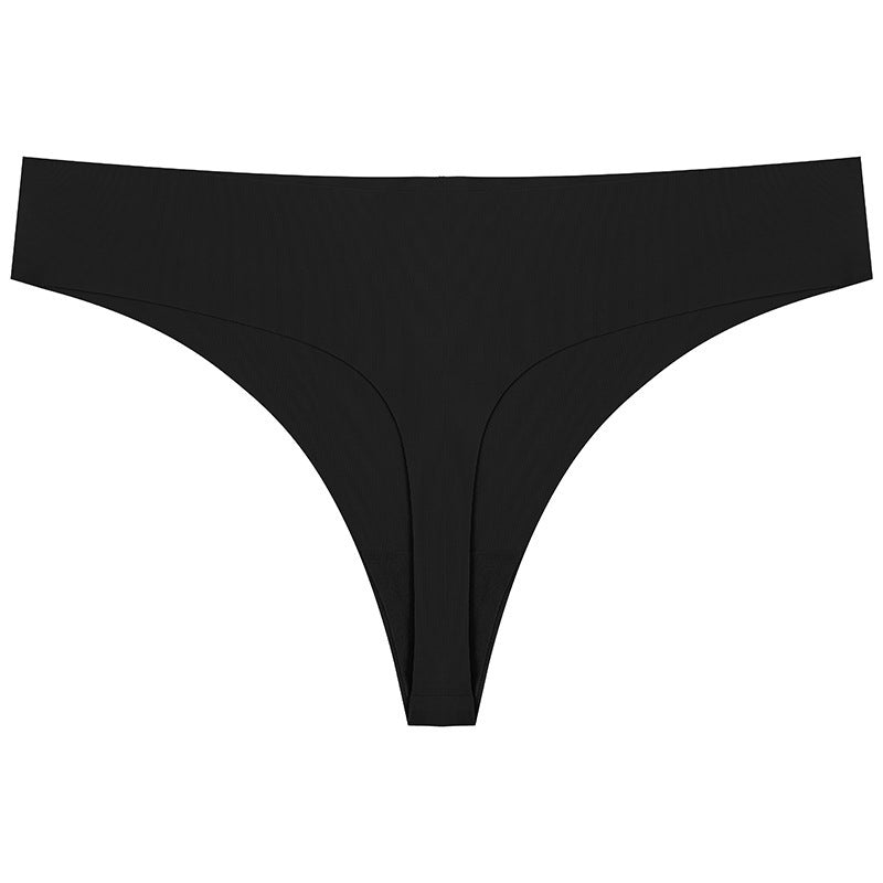 Black thong on a white background