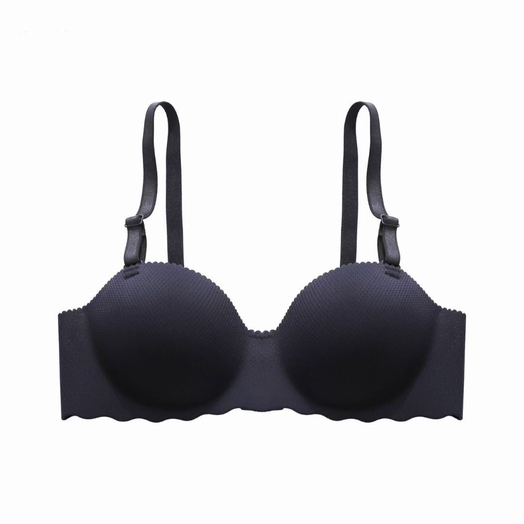 Black bra on a white background