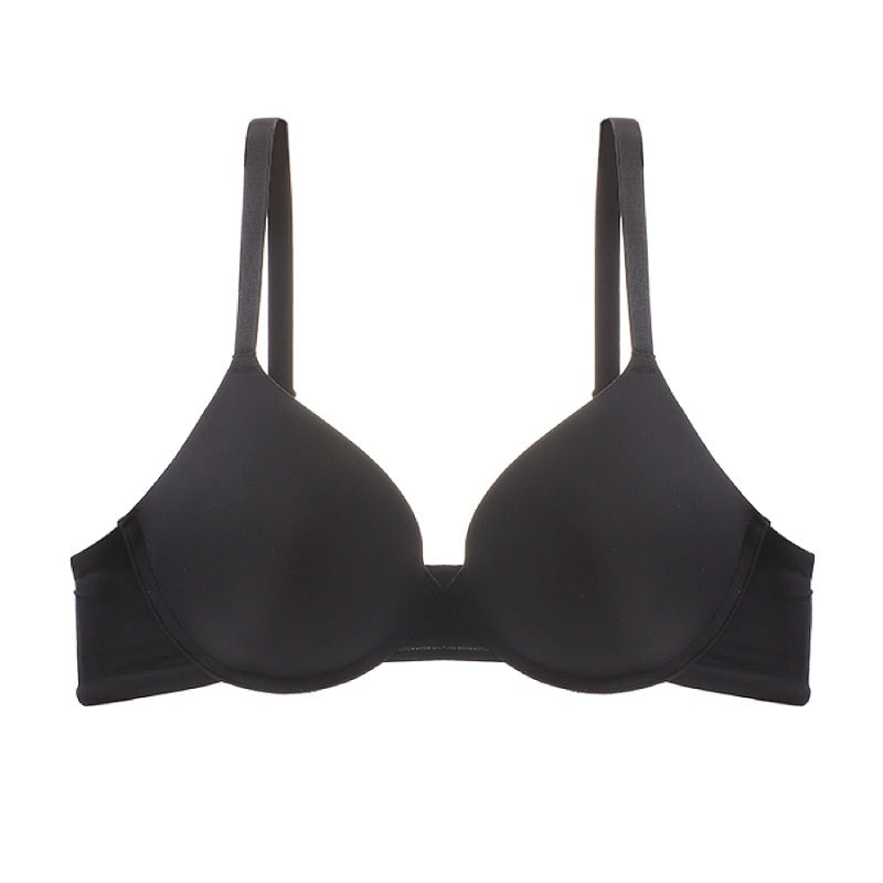Black bra on a white background