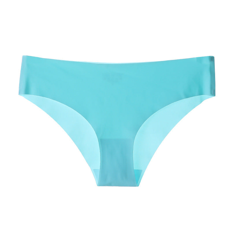 Turquoise women's underwear on a white background