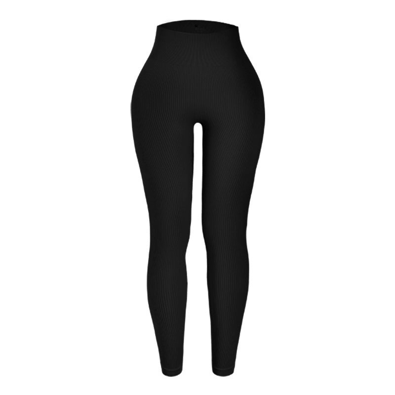 Black leggings on a white background