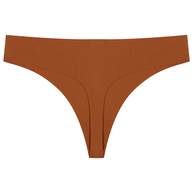 Brown thong on a white background